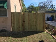 Fence on Side of House